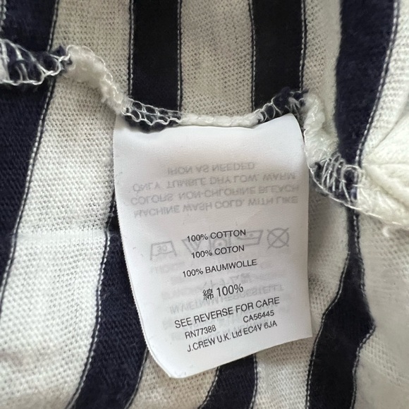 J crew white and navy cotton mariner shirt, size S - Picture 4 of 5